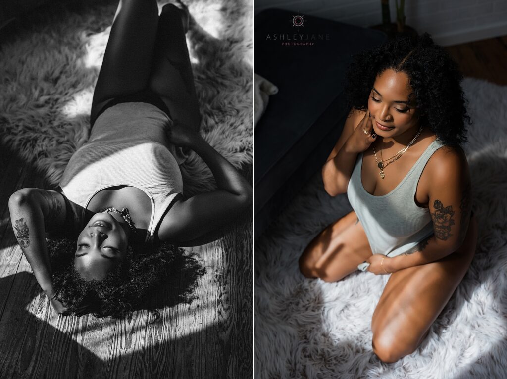 Boudoir photoshoot Sanford Florida highlighting natural beauty and confidence